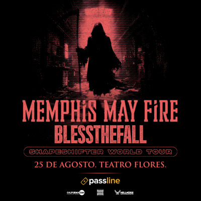 MEMPHIS MAY FIRE + BLESSTHEFALL - 25 de agosto 2026