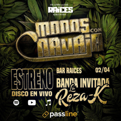 Lanzamiento Disco en Vivo – Monos con Navaja