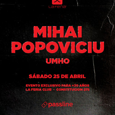 MIHAI POPOVICIU - LA FERIA CLUB 2026