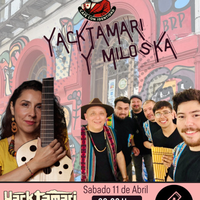 Yacktamari y Miloska en Cafetería Popular