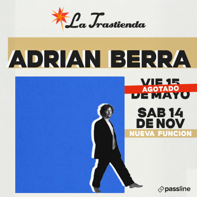Flyer de Adrián Berra