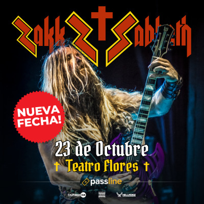 Zakk Sabbath en Argentina - 23 octubre 2026