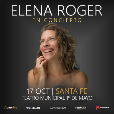 Flyer de Elena Roger en Santa Fe