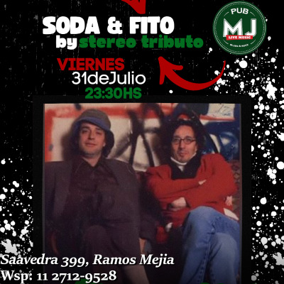 Flyer de ESPECIAL SODA STEREO & FITO PAEZ