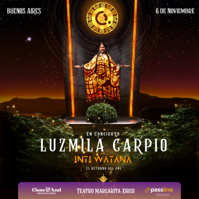 Flyer de Luzmila Carpio en Buenos Aires 2026