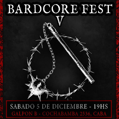 Flyer de BARDCORE FEST V / 5 de diciembre