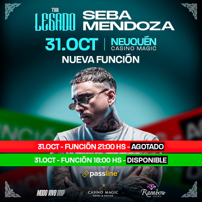 Flyer de Seba Mendoza