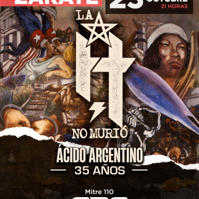 Flyer de LA H NO MURIO EN GRG COSTANERA ZARATE!!
