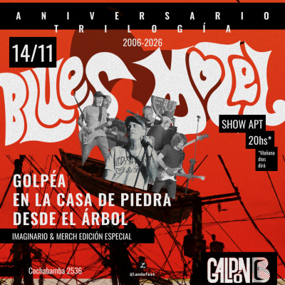 Flyer de BLUES MOTEL EN VIVO / 14 de noviembre
