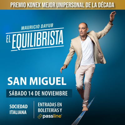 Flyer de EL EQUILIBRISTA