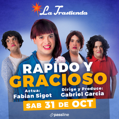 Flyer de Rápido y Gracioso