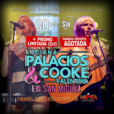 Flyer de LUCIANA PALACIOS & VALENTINA COOKE EN SAN MIGUEL