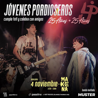 Flyer de JOVENES PORDIOSEROS EN MAKENA/ CUMPLE DE TOTI!!