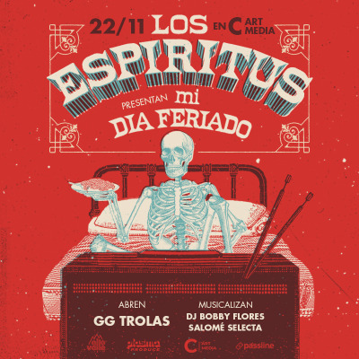 Flyer de Los Espíritus