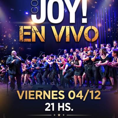 Flyer de CORO GOSPEL JOY EN VIVO 2026