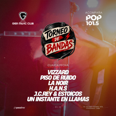 Flyer de Torneo de bandas - Fecha 4