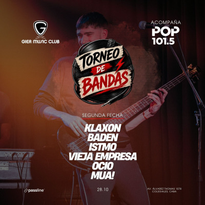 Flyer de Torneo de bandas - Fecha 2