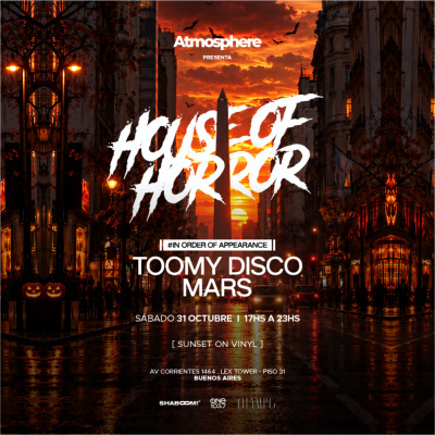 Flyer de Olympo Sunset 31-10-26 | Toomy Disco
