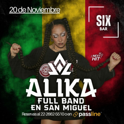 Flyer de ALIKA FULL BAND EN SAN MIGUEL