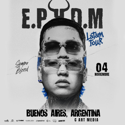 Flyer de BLESSD - EL PEOR HOMBRE DEL MUNDO TOUR