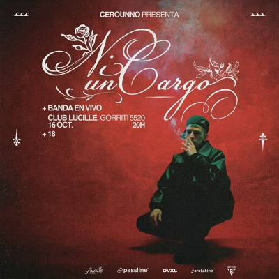 Flyer de Cerounno presenta: NIUNCARGO + Banda