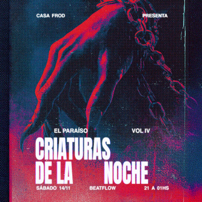 Flyer de EL PARAÍSO VOL. IV | Criaturas de la Noche