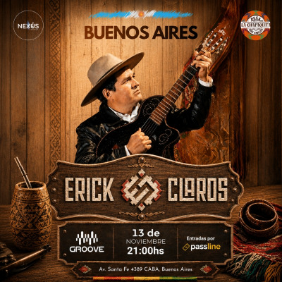 Flyer de Erick Claros en Buenos Aires @ 13.11.2026