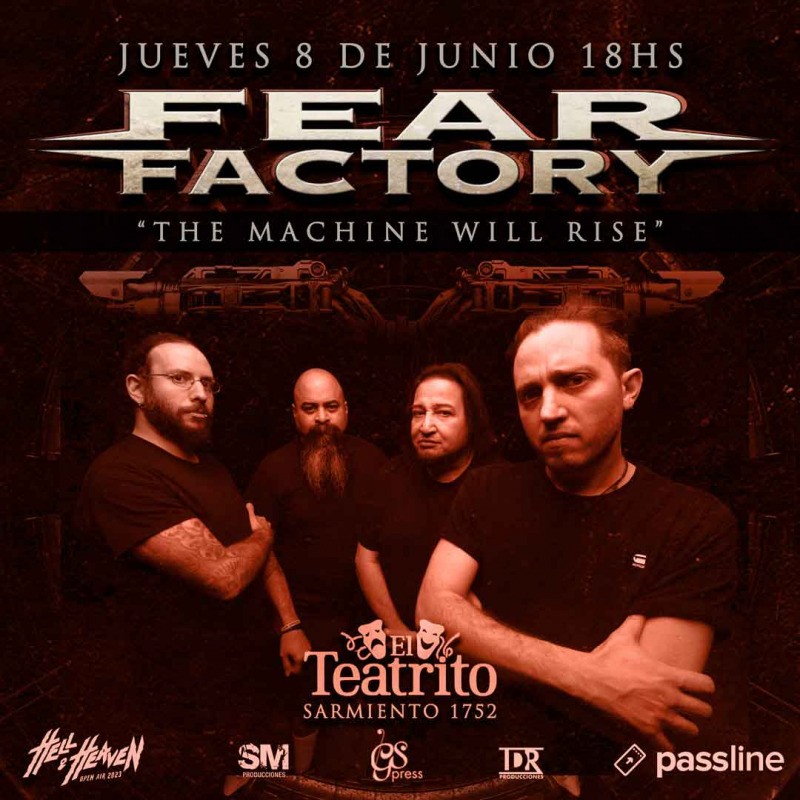FEAR FACTORY The Machine Will Rise Passline