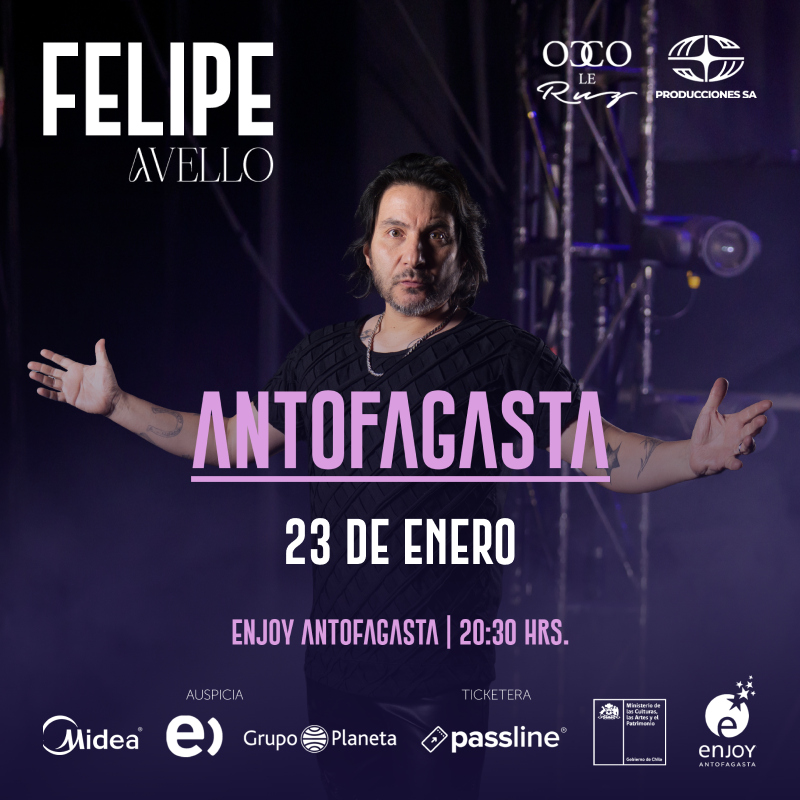 Flyer de Felipe Avello