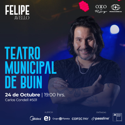 Flyer de Felipe Avello