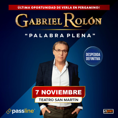 Flyer de GABRIEL ROLÓN - PALABRA PLENA