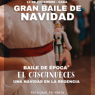 Flyer de Gran Baile de Navidad -El Cascanueces