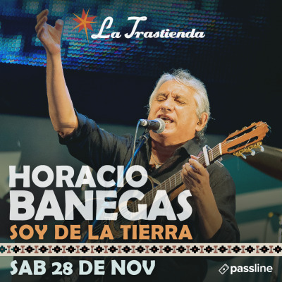 Flyer de Horacio Banegas