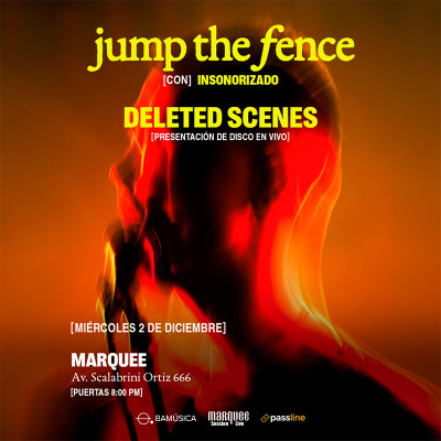 Flyer de JUMP THE FENCE- PRESENTACIÓN DE ALBUM DEBUT JUNTO A INSONORIZADO
