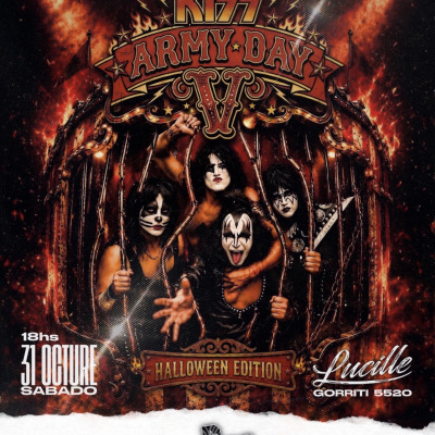 Flyer de KISS ARMY DAY V Especial Halloween