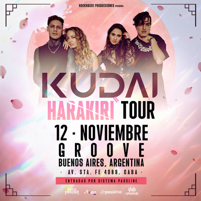 Flyer de KUDAI -Harakiri Tour en Buenos Aires @ 12.11.2026