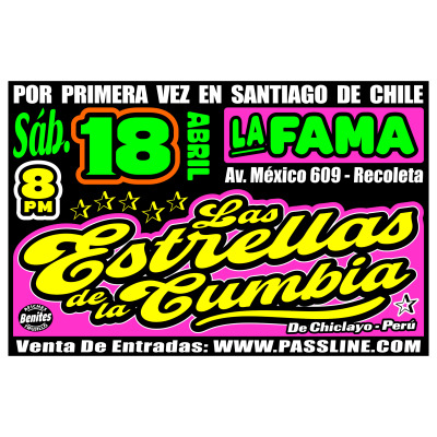 LAS ESTRELLAS DE LA CUMBIA EN SANTIAGO DE CHILE