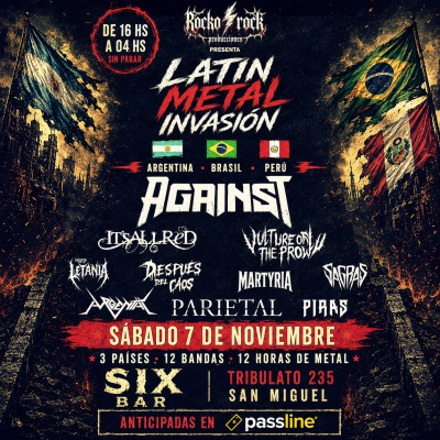 Flyer de LATIN METAL INVASION – ARGENTINA · BRASIL · PERÚ