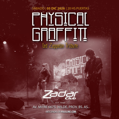 Flyer de Led Zeppelin por Physical Graffiti en Wilde!
