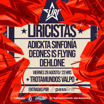 Liricistas + Adickta Sinfonia + Deones is Flying + Dehlone en Trotamundos Valparaíso