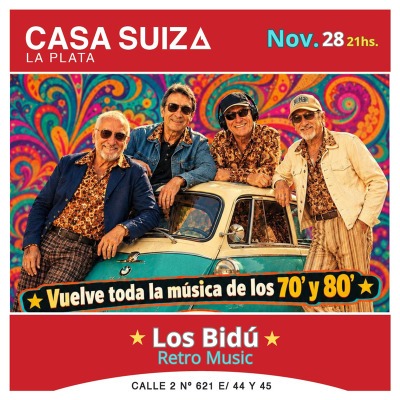 Flyer de Los Bidú