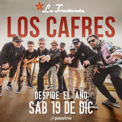 Flyer de Los Cafres despiden el año