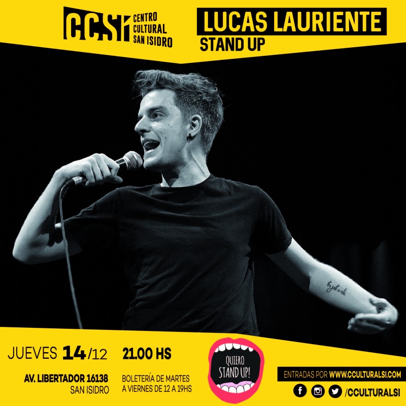 LUCAS LAURIENTE STAND UP Passline