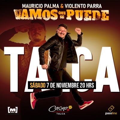 Flyer de Mauricio Palma & Violento Parra
