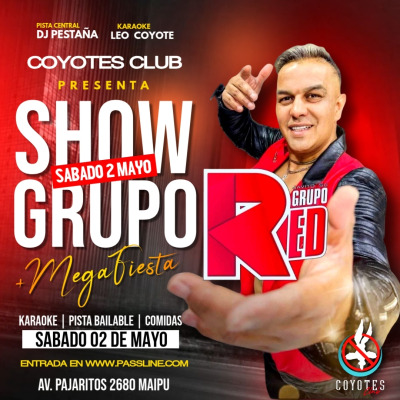 MEGA FIESTA CON GRUPO RED EN MES ANIVERSARIO !!!