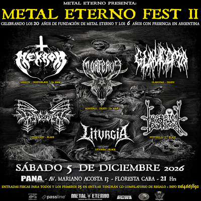 Flyer de METAL ETERNO FEST II