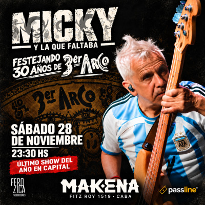 Flyer de MICKY RODRIGUEZ