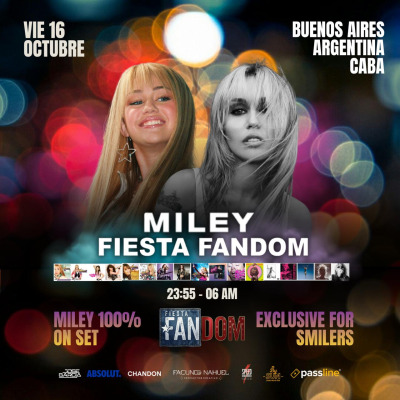 Flyer de Miley Fiesta Fandom