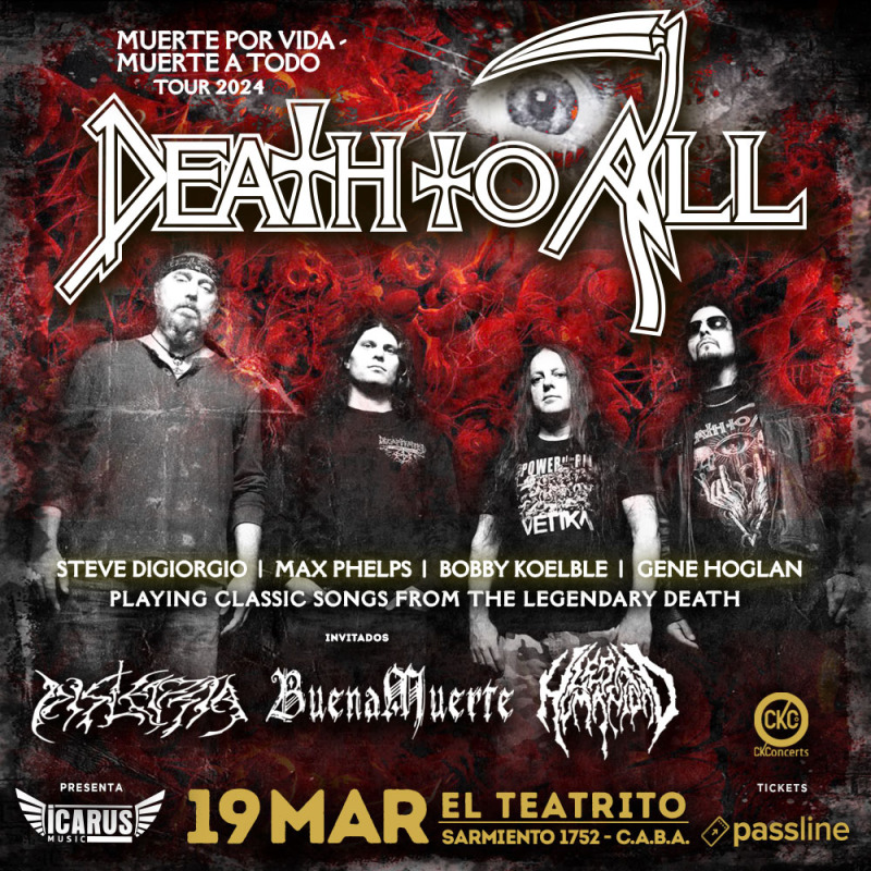 DEATH TO ALL Muerte por Vida... Muerte a Todo Tour 2025 Passline