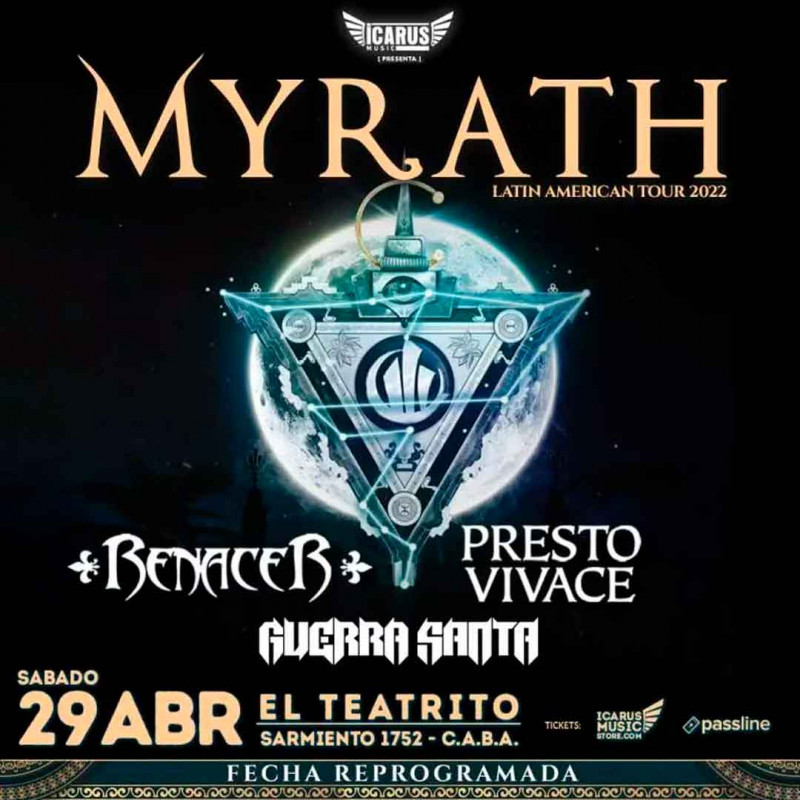 MYRATH en Argentina Latinamerican Tour 2022 - Passline